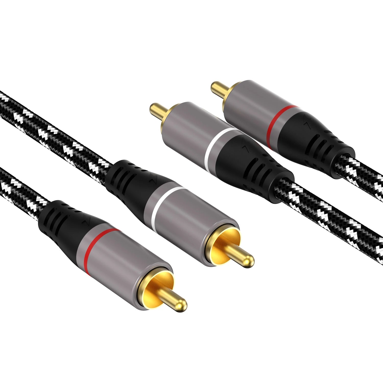 HIFI Stereo RCA Cable 2RCA to RCA Audio Cable Male To Male Aux Cables for Home Theater HDTV DVD Loudspeaker Box Power Amplifier