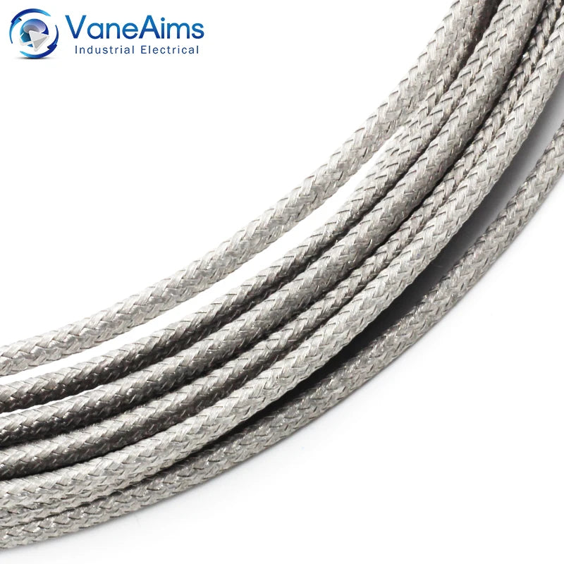 VaneAims Thermocouple M8 0.5m 1m 2m 3m Type K J PT100 50mm 100mm 150mm 200mm Compression Spring Probe Temperature Sensor 0-400℃