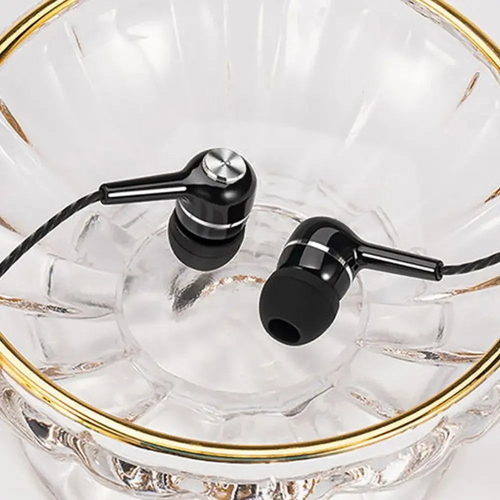 3.5mm Wired Headphones In Ear Headset Wired Earphones with Mic Bass HiFi Stereo Earbuds Sports In-line Control For Phones