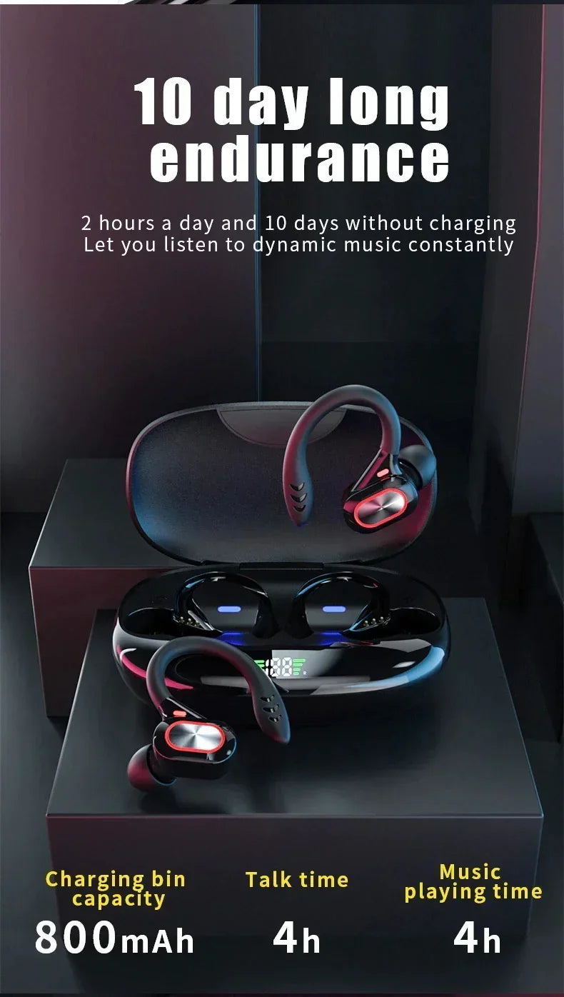 Original Wireless bluetooth headphons Ear hook Stereo earbuds Sports Waterproof Headset for workout sports running