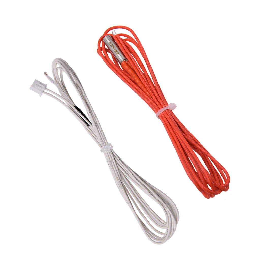 12V/24V 40W Cartridge Heater XH2.54 Thermistor NTC 100K 3950 Wire 1M for Ender 3 CR10 Ender3V2 3D Printer J-Head Hotend