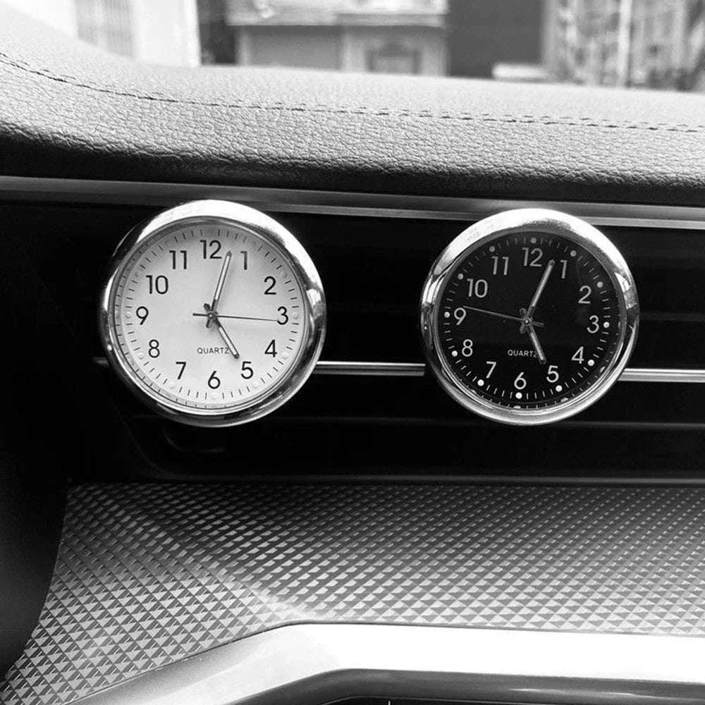 Car Clock Luminous Automobiles Internal Stick-On Mini Digital Watch Mechanics Quartz Clocks Auto Ornament Car Accessories Gifts