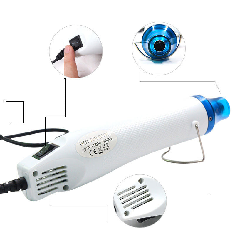 Heat gun Soldering temperature hair dryer gun Electric hot air dryer Heat gun for shrink tube automotive packaging DIY process 2