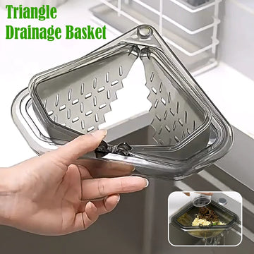 Magnetic Anti-leak Kitchen Sink Filter Multifunctional Triangular Hanging Durable Food Waste Collector Drain Rack Kitchenware