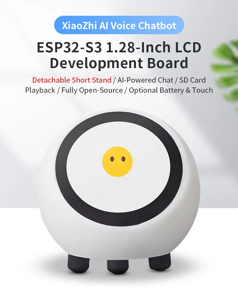 Upgraded XiaoZhi AI Voice Chat Robot DeepSeek ESP32-S3 N16R8 Development Board WiFi BT BLE5 1.28" LCD Display ESP Home Assistant