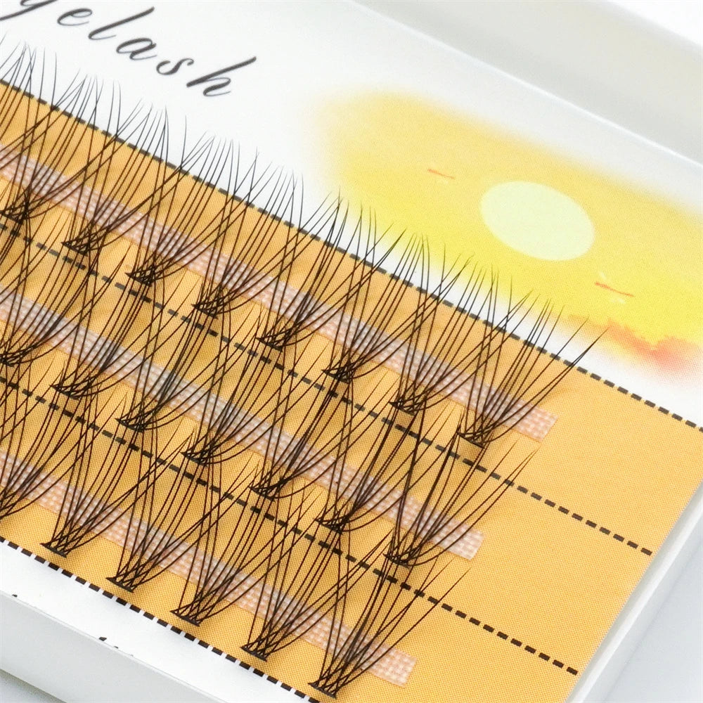 10D Eyelash 60 Clusters Professional Grafting Eyelash 3D Natural False Eyelash Personal Eyelash Extension Natural False Eyelash