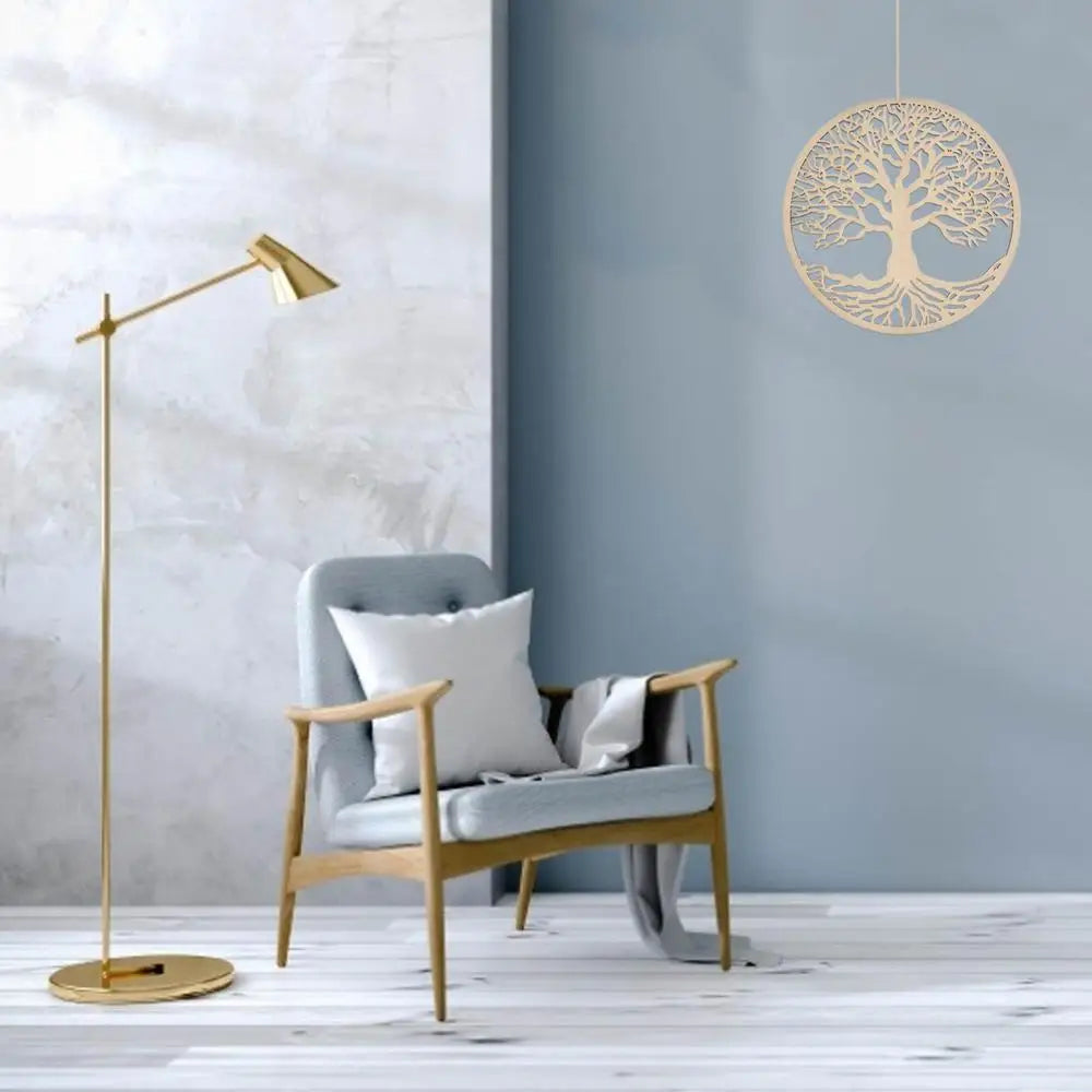 2024 New Tree of Life Wooden Wall Art Decor Hanging Wood Crafts Hollow Ornament for Living Room Decoration
