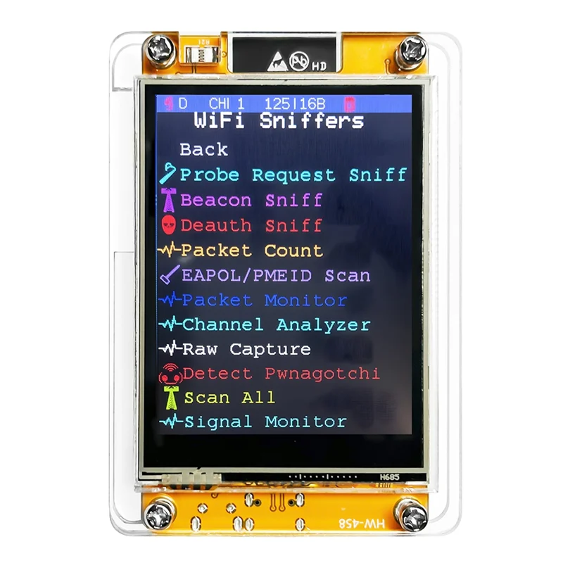 CYD Marauder 2432R028 ESP32 Marauder Development Board 1.7.2 Firmware 2.8 Inch 240X320 Smart Display Portable