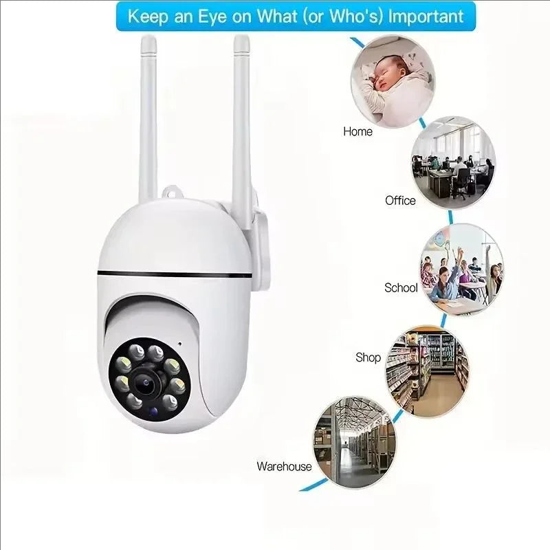 3MP WiFi Camera Home PTZ IP Camera Auto Tracking Security CCTV Camera Color Night Audio Wireless Surveillance Camera