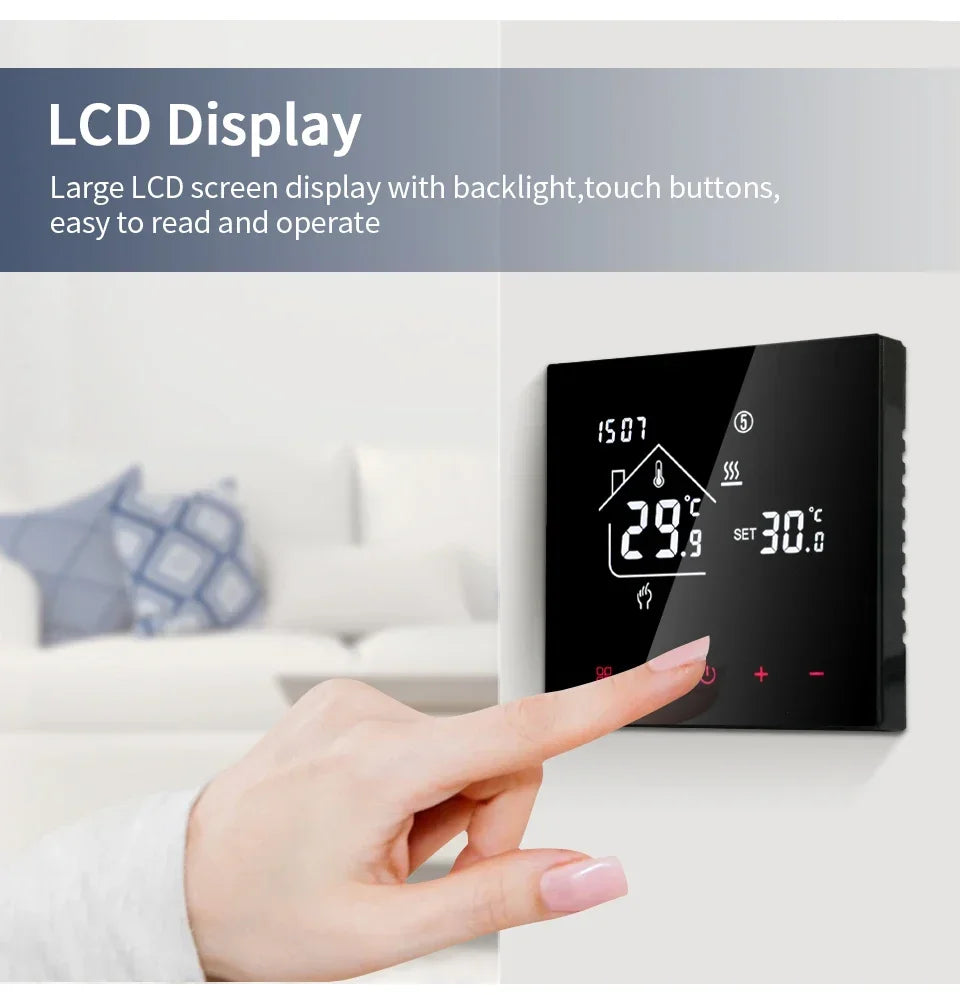 Smart Thermostat Tuya WiFi Floor Heating Electric/Water Gas Boiler Temperature Controller Smart Life Works With Alexa Alice