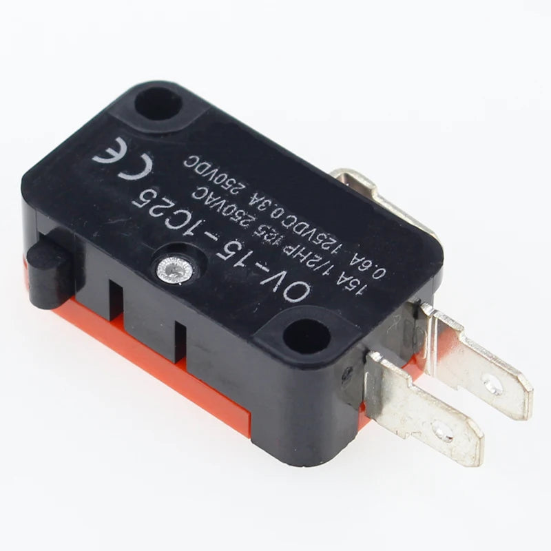 10pcs/lot Large micro switch V-15-1C25, silver point V-15-IC25 microwave oven, contact switch, copper point tact switch