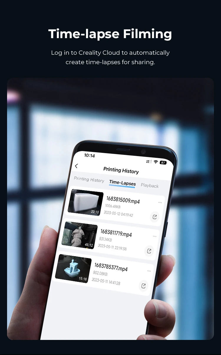 Creality K1 Max AI Camera HD Quality Intelligent Assistant Support Real Time Viewing Lapse Filming for K1/K1C/K1 SE 3D Printer