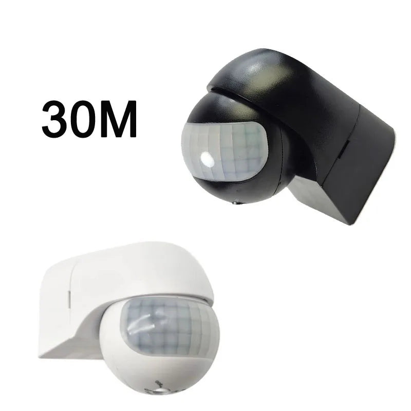 30M Home Security Alarm Systen 180 Degree Outdoor  PIR Infrared Motion Sensor Switch Movement Detector Automatic Lighting Switch