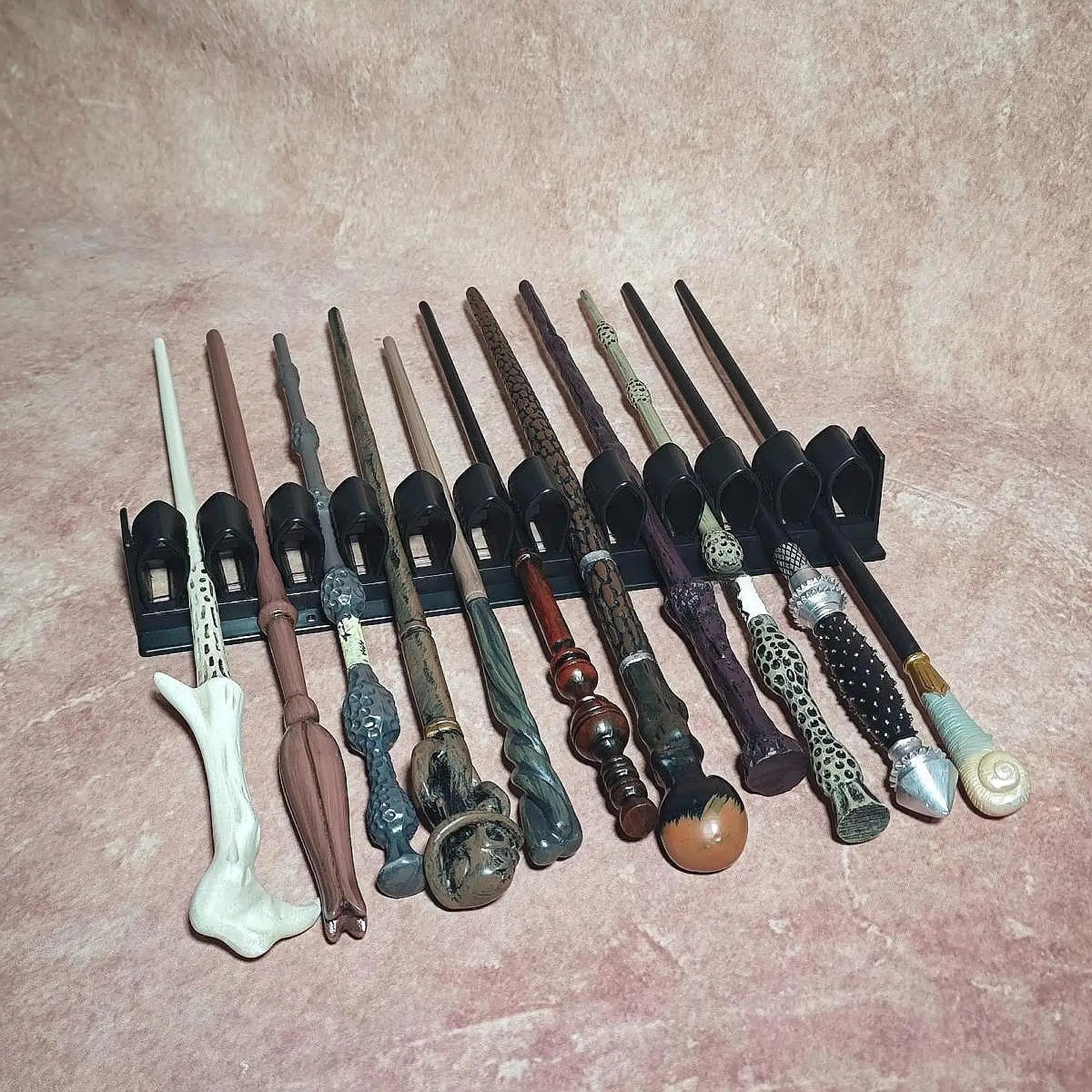 Wand Stand Holds up 11 Wands Home Decoration Ornament Wall Mount Lightweight Bracket for Living Room Bedroom Shop Home Office