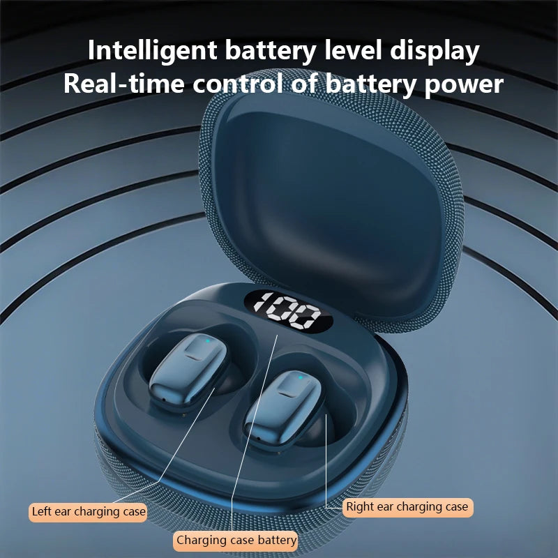 LX5100 Wireless Bluetooth Headphones TWS Waterproof Earbuds Earphones Digital Display Headset Charging Case with Mic HD Call