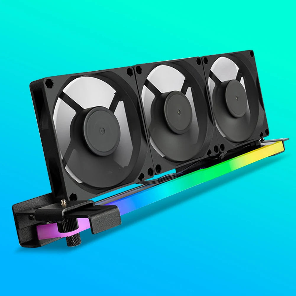 GCC-PRO Graphics Card Radiator Holder PC Cooling Fan 5V 3Pin ARGB Horizontal GPU Video Card Stand 1800RPM Cooling Fan for PC