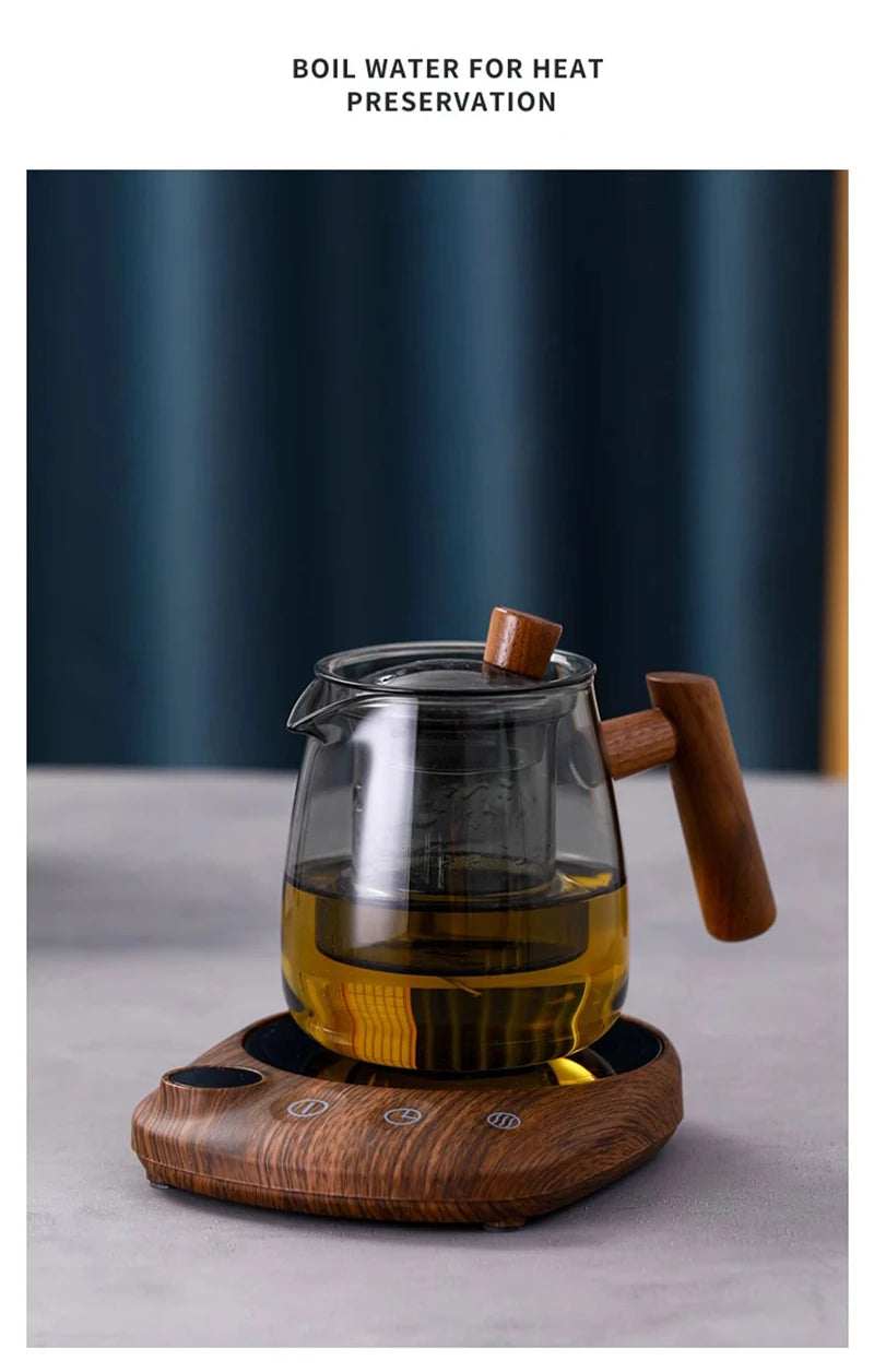 100°C Cup Heater Coffee Mug Warmer Hot Tea Makers Warmer Coaster 5 Gear Temperature Cup Heaters Coffee Milk Tea Heating Pad 220V