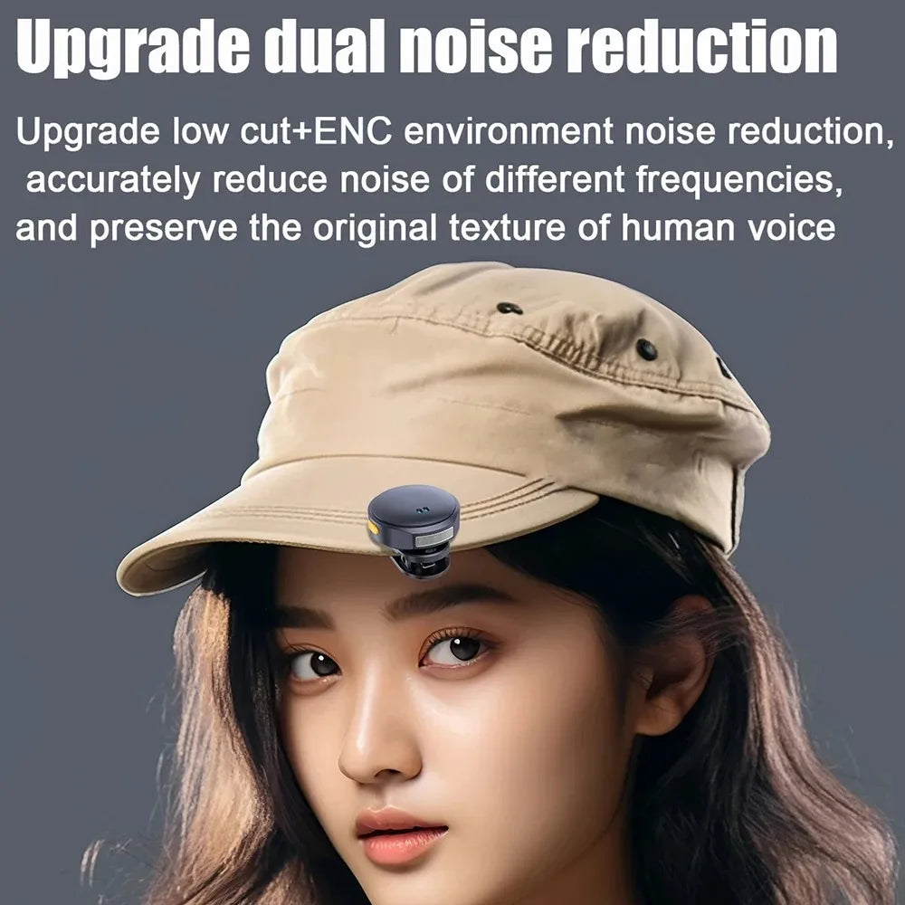 Wireless Lavalier Microphone 2.4G Wireless Microphone Magnetic Suction Microphone Dual Noise Reduction Mic For Video Recording