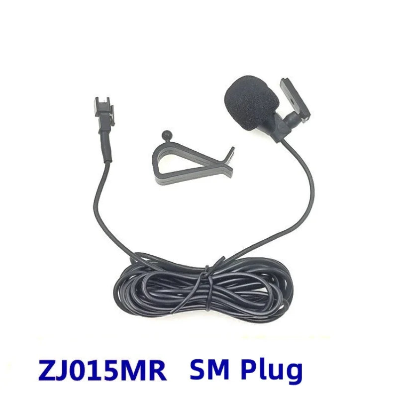 Car Microphone Audio Navigation Wired Clip External Wires Auto Mics Radio 3m Long Mic Stereo 3.5mm Mono 2.5mm SM Lotus Jack Plug