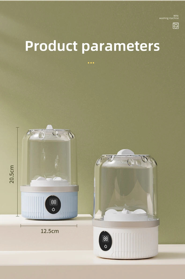 Mini Washing Machine Household Electric Washing Cup Underwear Socks Small Wireless Charging Washing Machine
