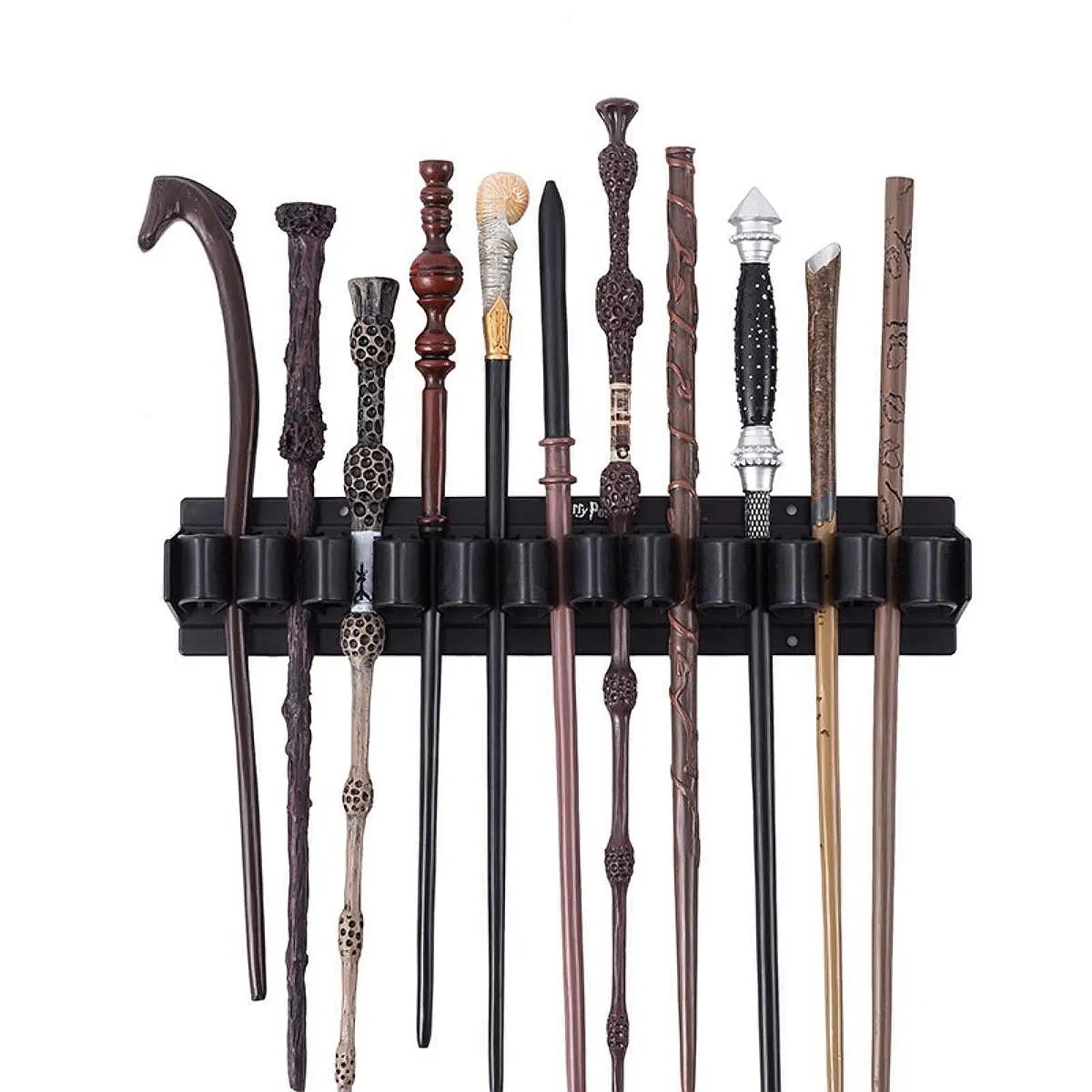 Wand Stand Holds up 11 Wands Home Decoration Ornament Wall Mount Lightweight Bracket for Living Room Bedroom Shop Home Office