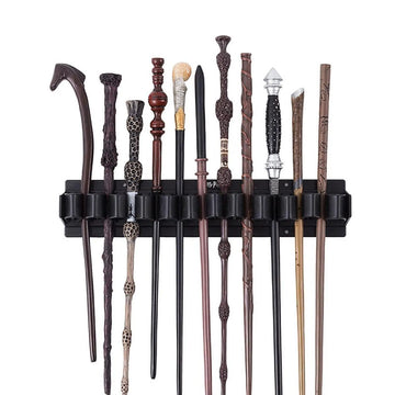 Wand Stand Holds up 11 Wands Home Decoration Ornament Wall Mount Lightweight Bracket for Living Room Bedroom Shop Home Office
