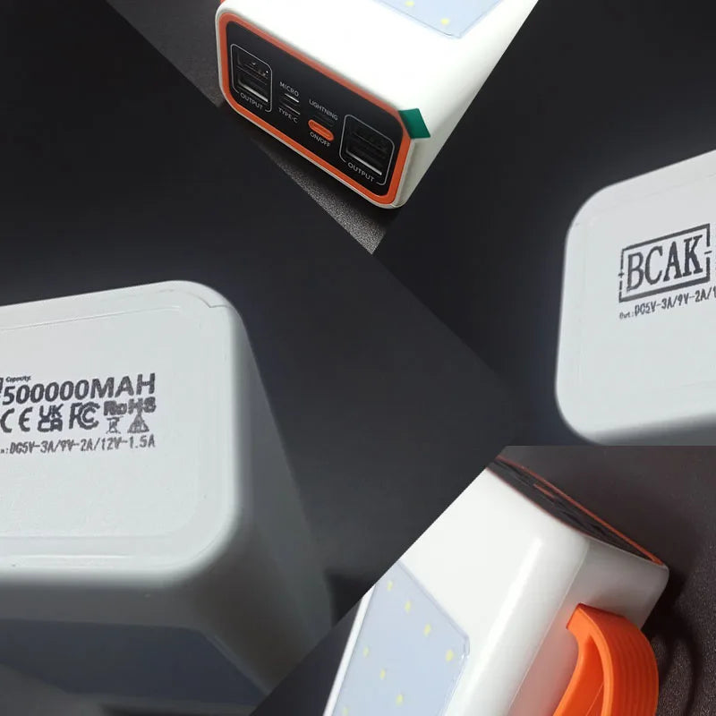 500000mah 100000mah 200000mah 300000mah Upgraded Version Super power bank fast charge with LED Super Large Capacity