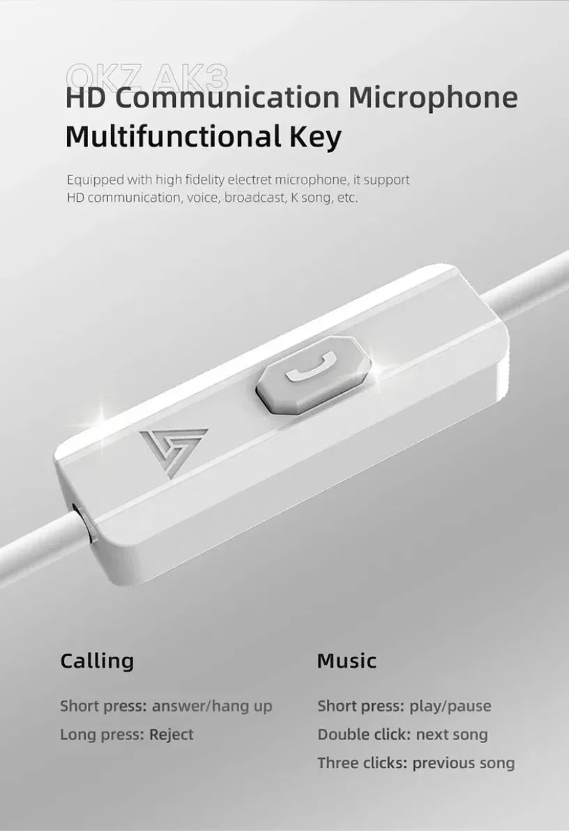 QKZ CK5 FiLe Wired HiFi Earphones