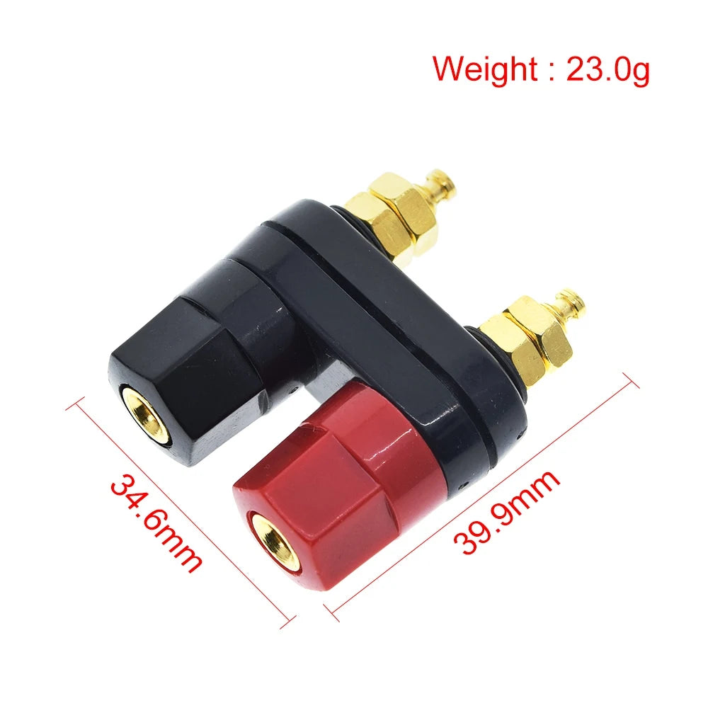 1/2/5pcs Banana plugs Couple Red Black Connector Amplifiers Binding Post Banana Speaker Plug Jack