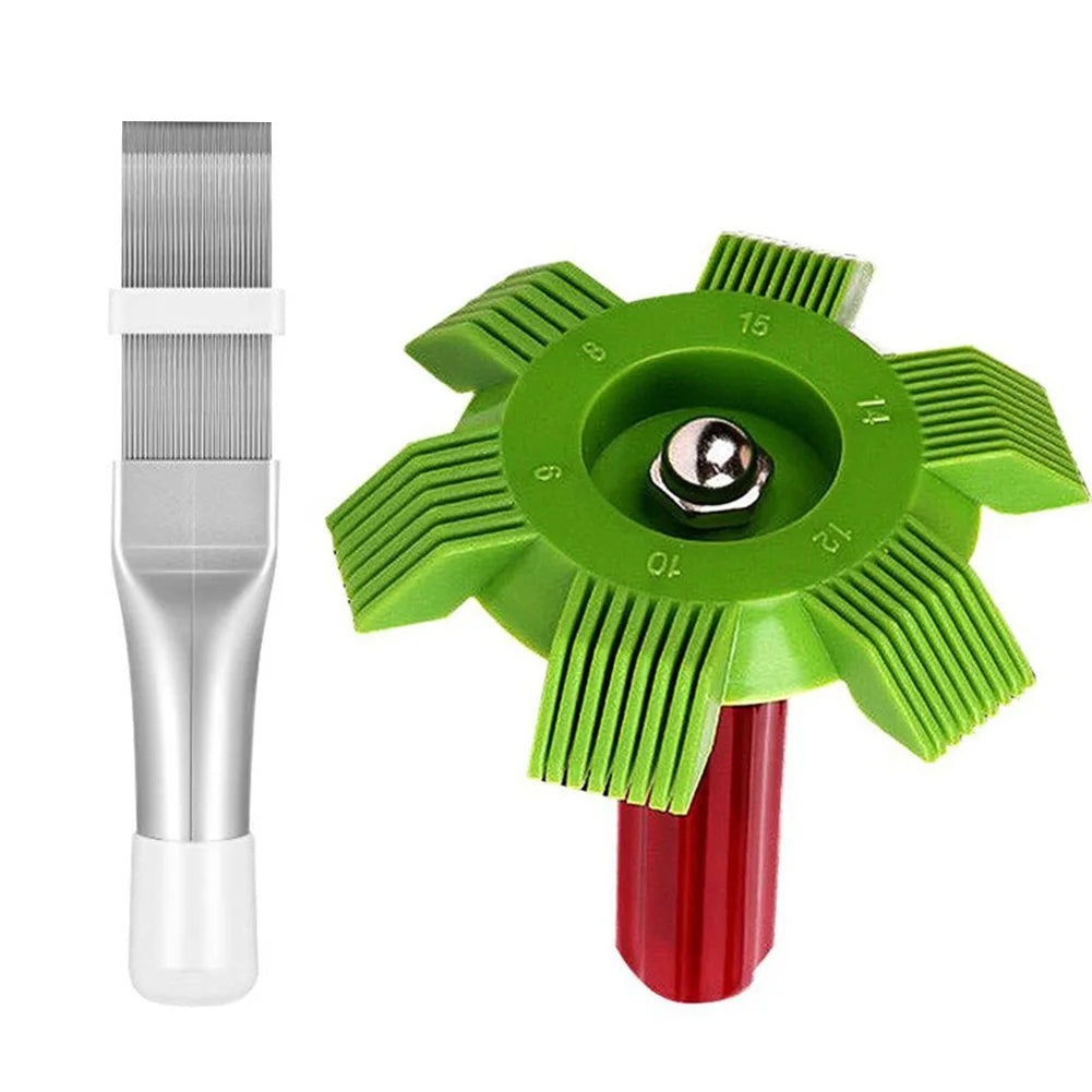 Plastic Air Conditioner Fin Cleaning Tool Portable Universal Condenser Radiator Fin Comb for Auto Cooling System CleanRepair Kit