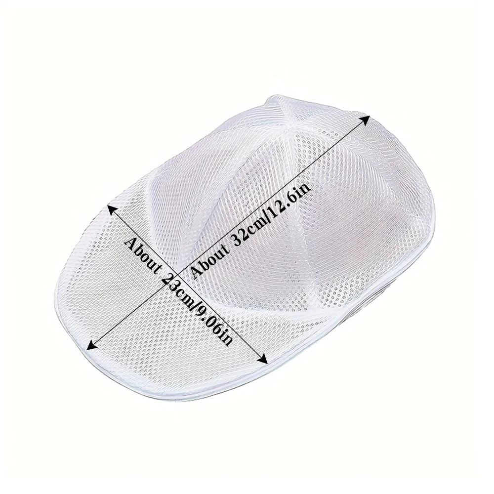 Washing Machine Hat Washing Protector Hat Cleaning Machine Washable Laundry Bag Anti-Deformation Secure Hat Storage Solution