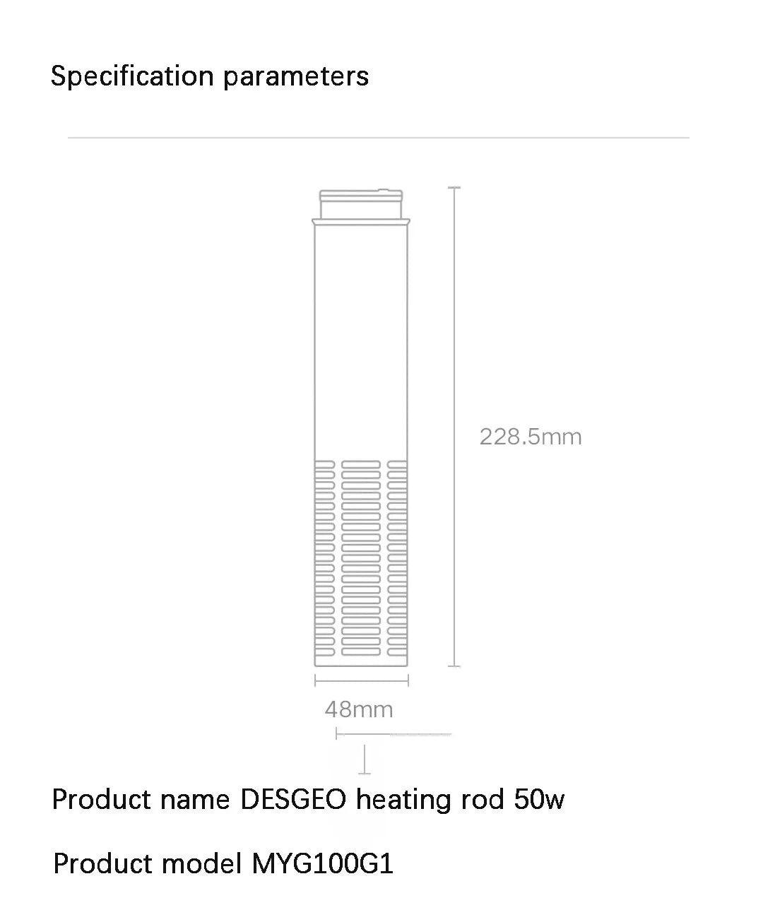 DESGEO 50W Smart Aquarium Heater - APP Control, Intelligent Constant Temperature  Precise Thermostat for Fish Tanks