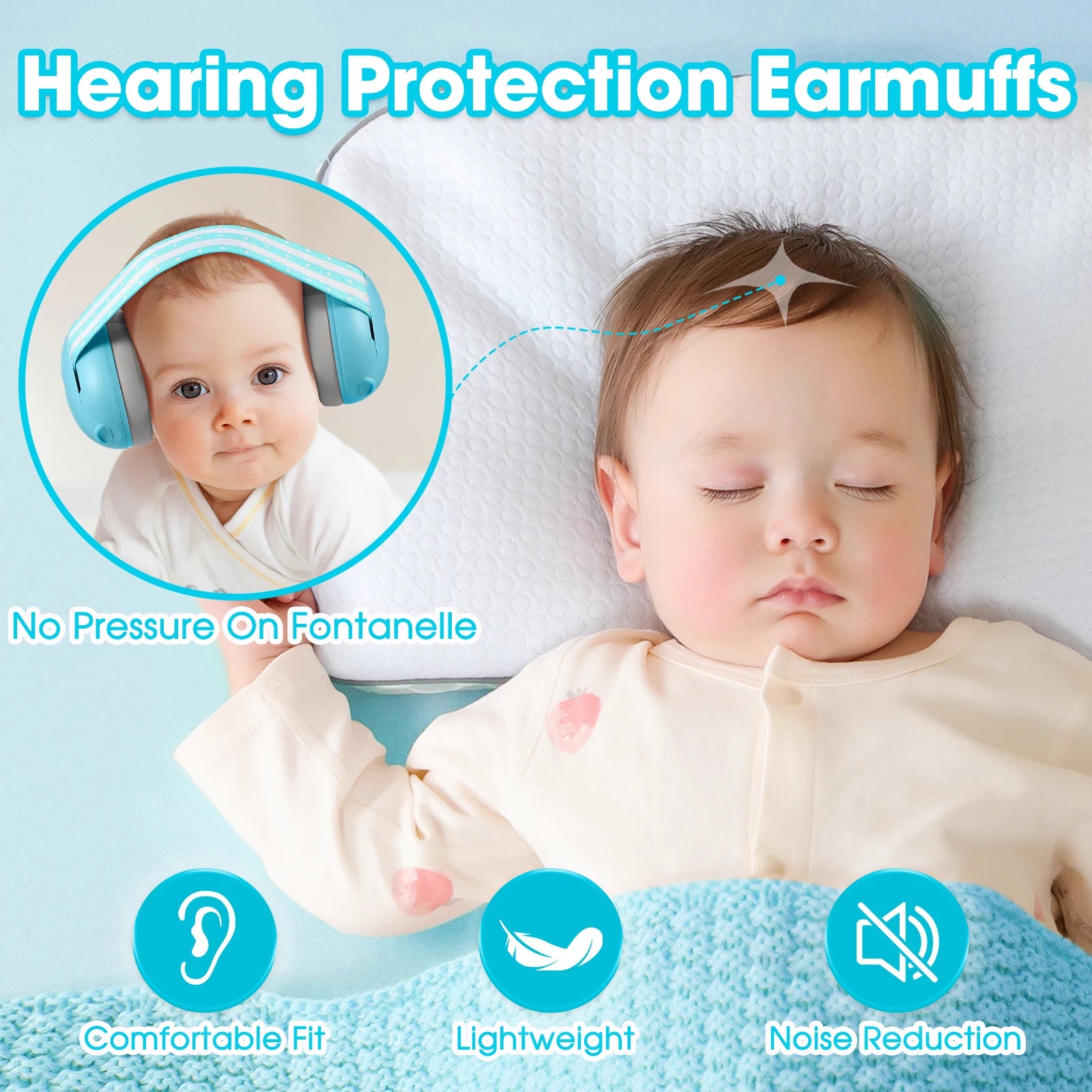 Ear Protection Earmuffs for Newborns