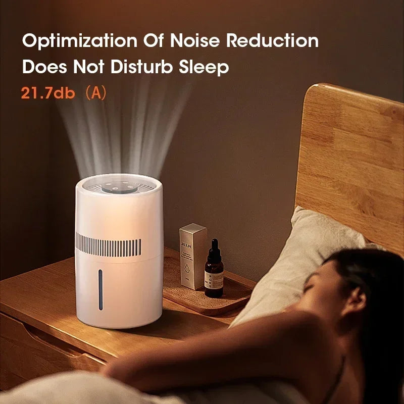 TINSOL 4L Mist-Free Humidifier Air Purifier HEPA Negative Ion Large Room Odor Removal Air Cleaner Bedroom Aroma Diffuser