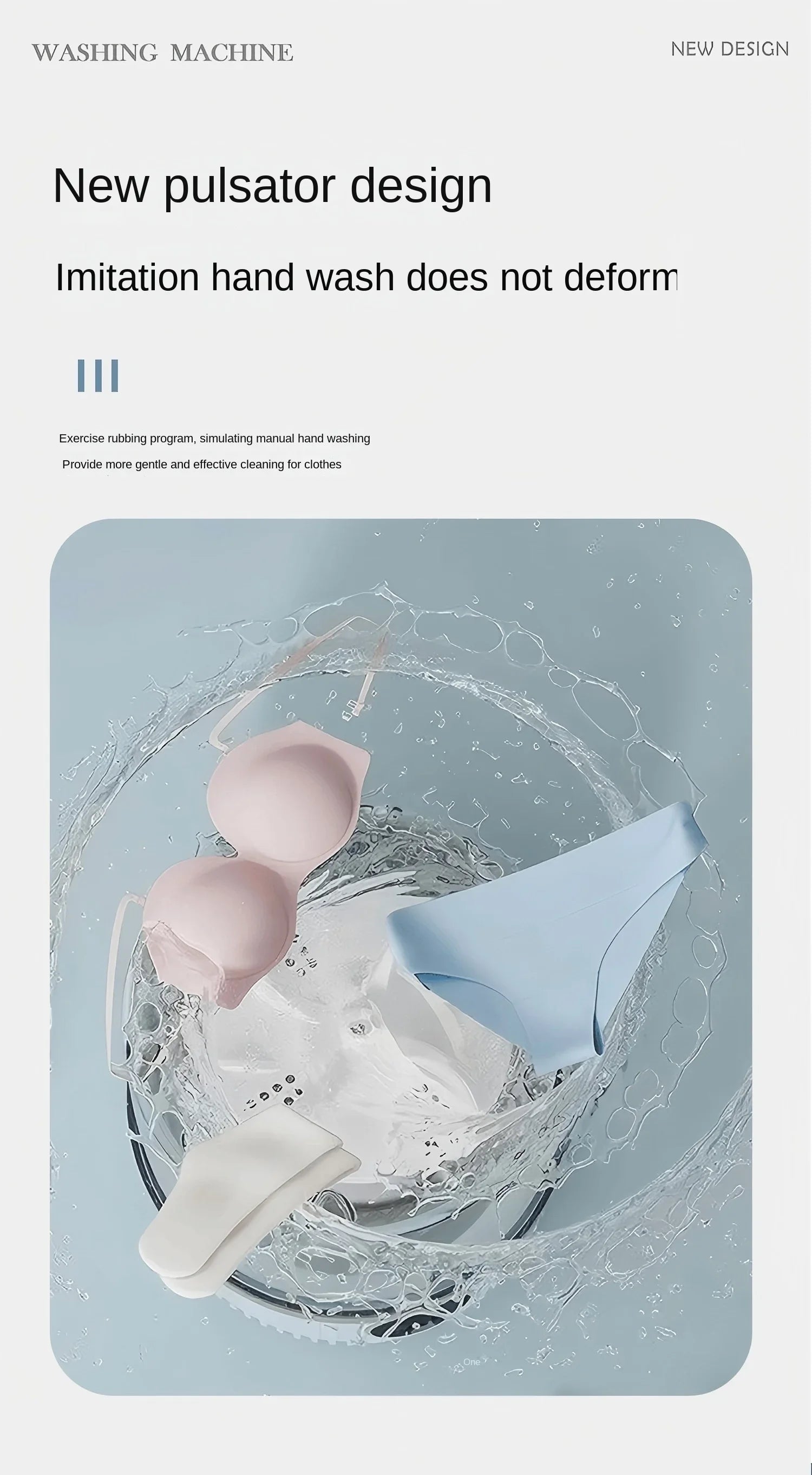 2L mini washing machine automatic portable turbo Led washing cup portable washing machine is suitable for underwear, underwear