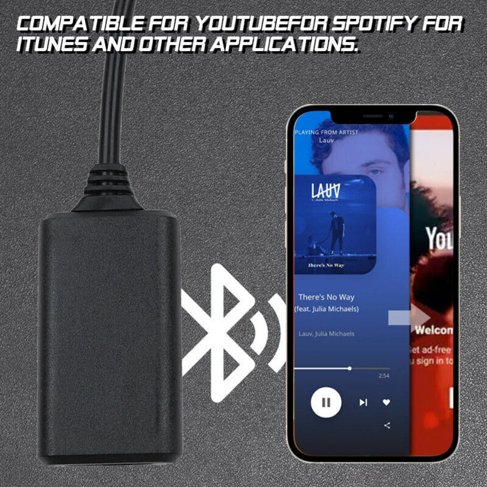 AMI MMI Bluetooth Music Interface AUX Audio Cable Adapter For Audi A1 A3 A5 A6 A8 Q3 Q5 Q7RS4 S3 S4 S5 S6 S7 A6L A8L Q7 A3 2010+