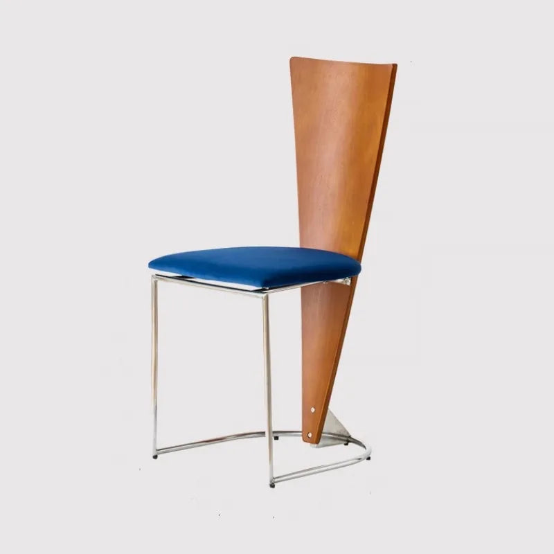 Mid-Century Bauhaus Style Retro Designer Dining Chair Solid Wood Backrest Chair For Living Room Home