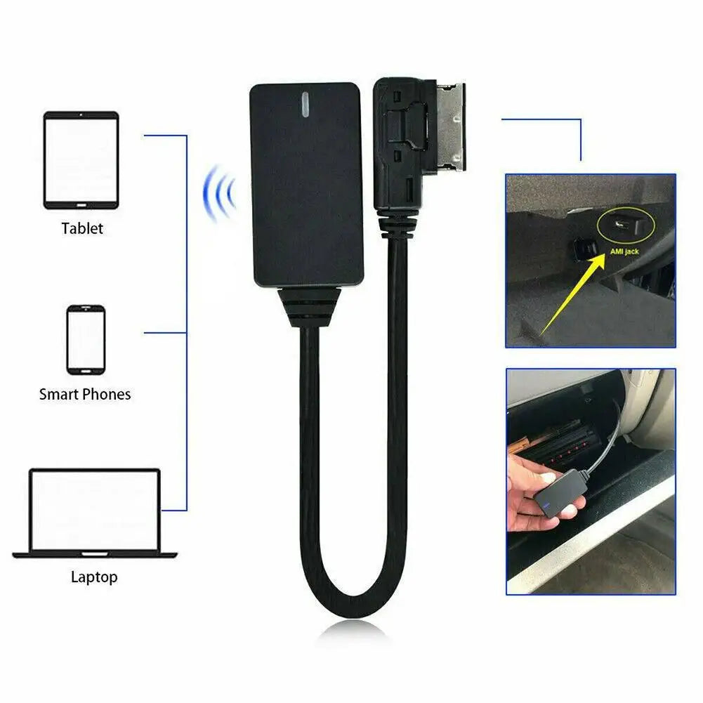 AMI MMI MDI Wireless Aux Bluetooth Adapter Cable Audio Music Auto Bluetooth For Audi A3 A4 B8 B6 Q5 A5 A7 R7 S5 Q7 A6L A8L A4L