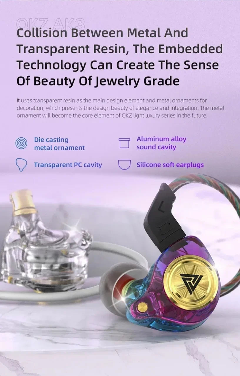 QKZ CK5 FiLe Wired HiFi Earphones