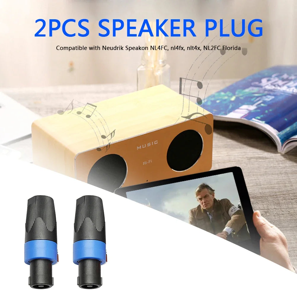 Audio Speaker Plug Connectors Outdoor Music Listening Supplies 2/10x 4 Pole Accessories for Neutrik Speakon NL4FC