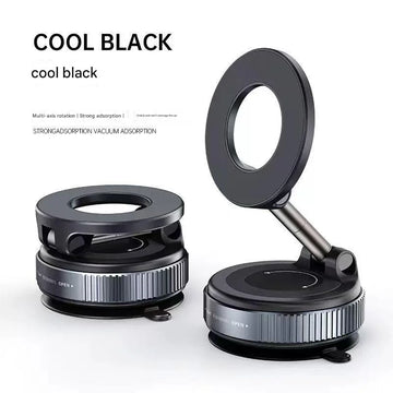 Car phone holder 2025 new vacuum adsorption magnetic suction car navigation dedicated suction cup car support
