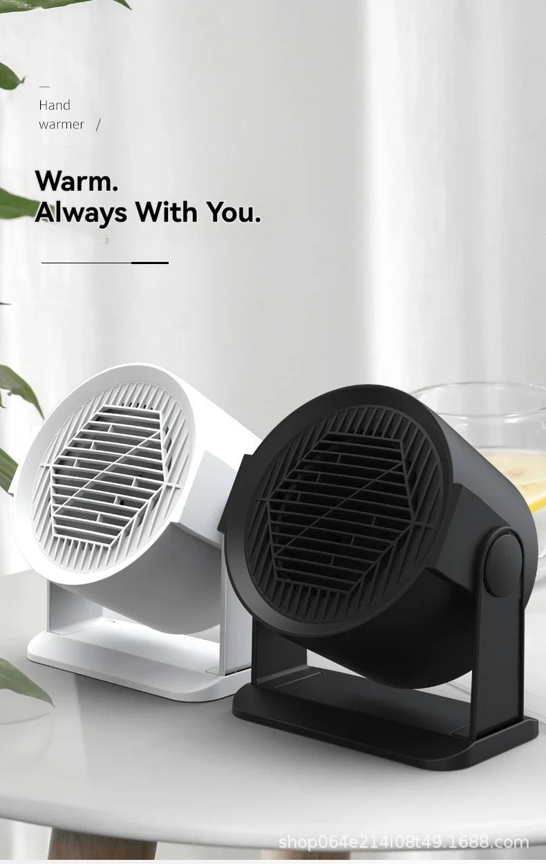 EU Heating Cooling Small Heater Home Bedroom Dormitory Office Energy Saving Safety Quiet Rotating Shaking Head Electric Heater