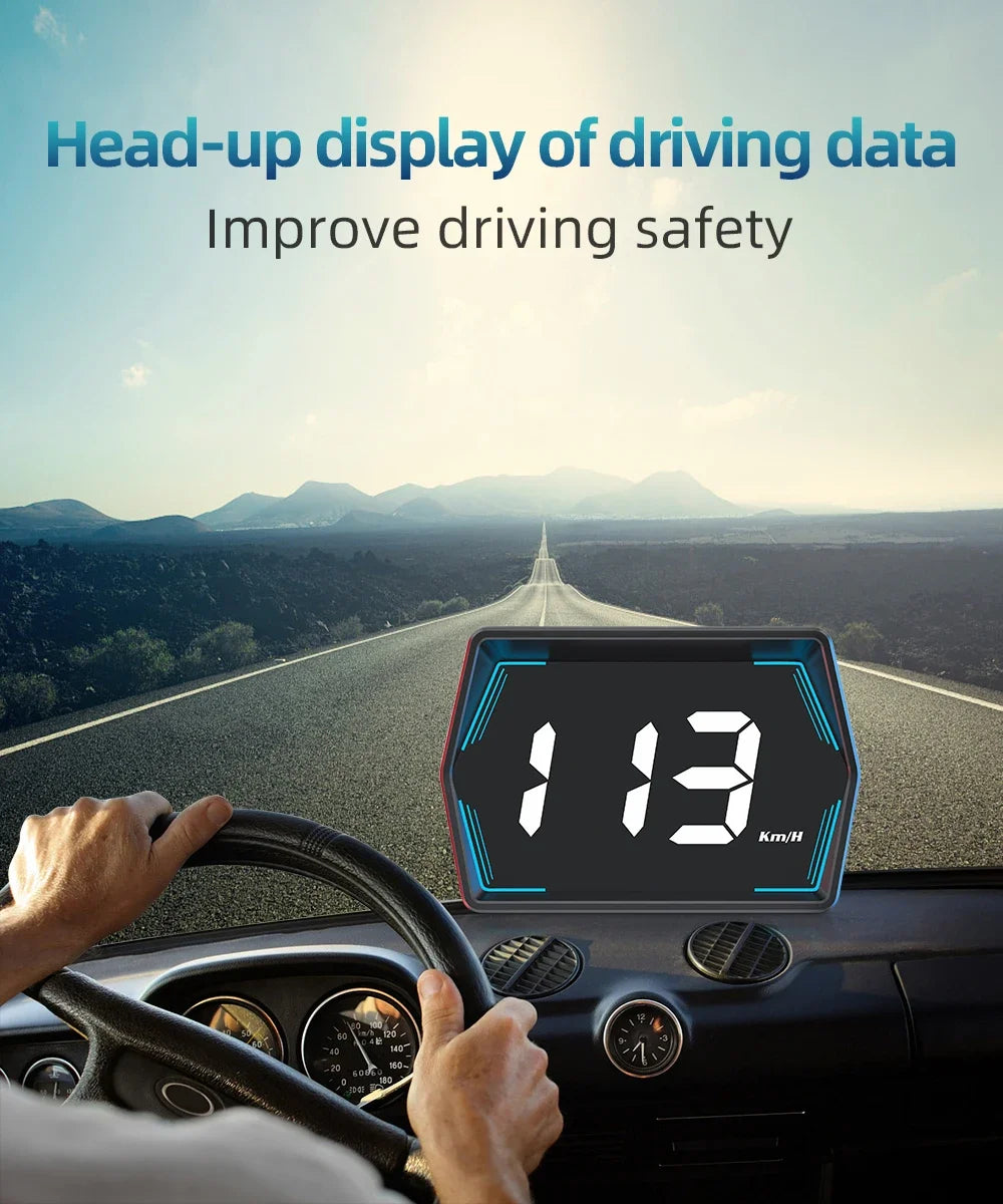 G20 Car Head Up Display GPS HUD Smart Meter Auto GPS Security Overspeed Alarm Speed Compass Electronic Accessories Hud Display