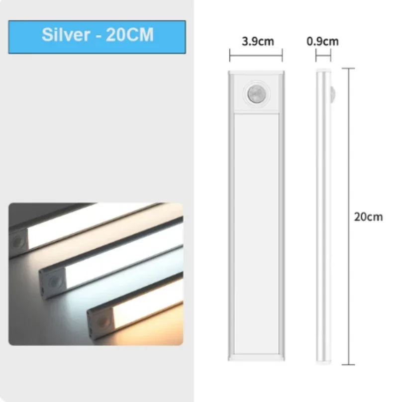 Night Light Led Light Under Cabinet Light Motion Sensor night light Closet Light Cabinet Kitchen Lighting Magnetic night light