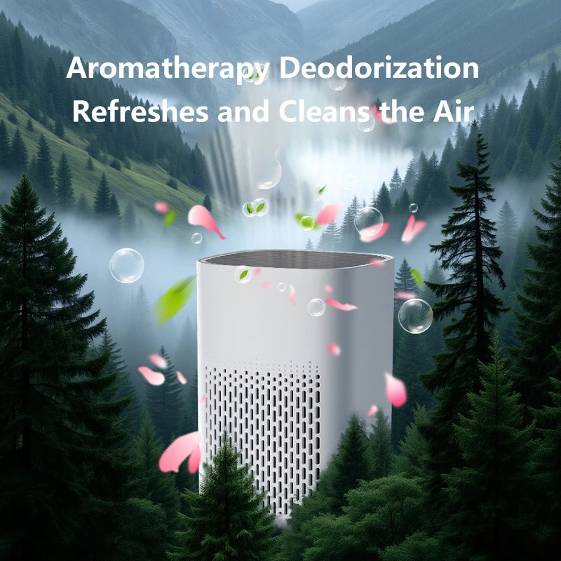 Air Purifier Smoke Odor Negative Ion Generator Household HEPA Air Purifier Efficient Purify Air Formaldehyde For Car Room
