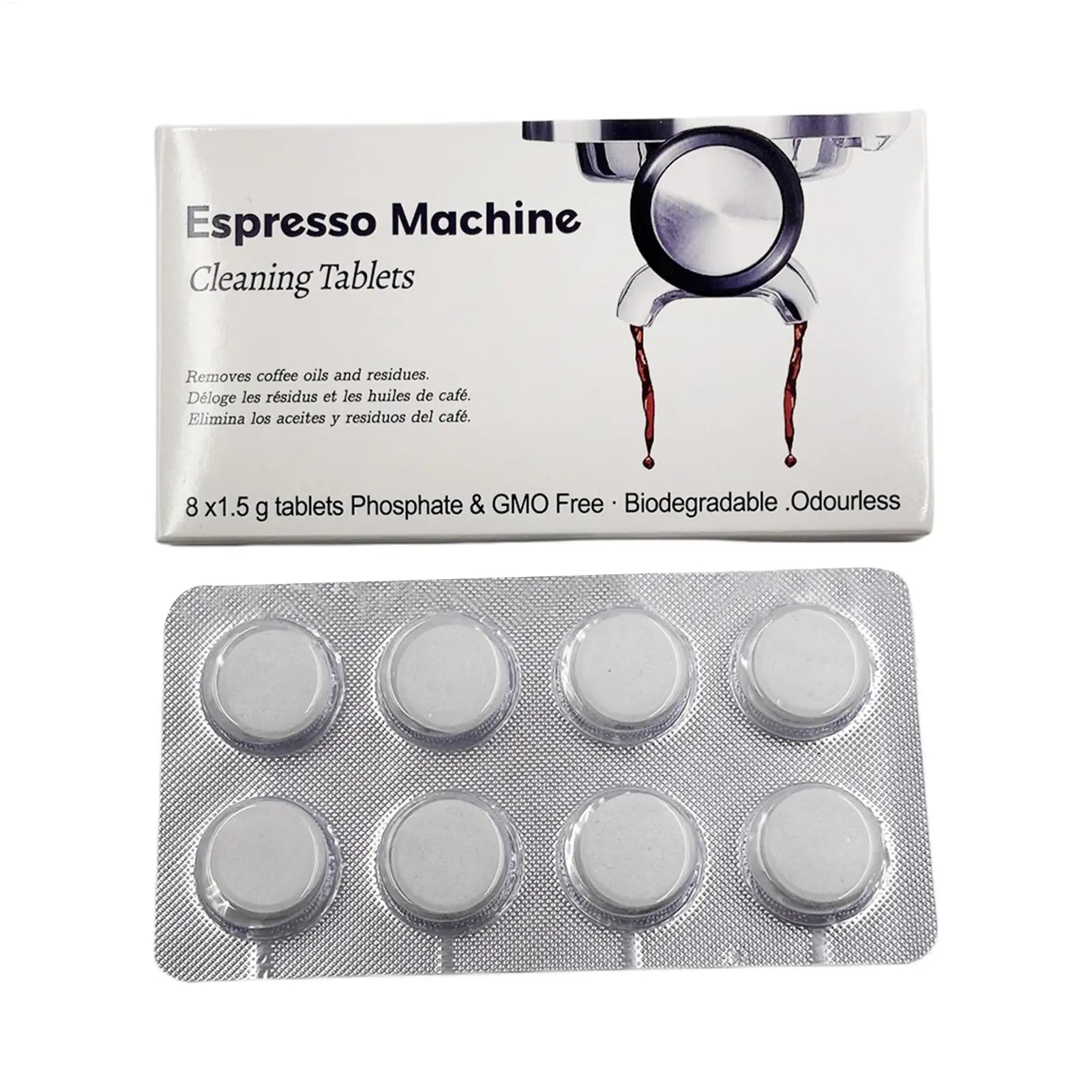 Espressos Machine Cleaning Tablets Cleaner Descaler Tablets for Coffee Machine Espressos Device Descaler Tabs for Home Kitchen