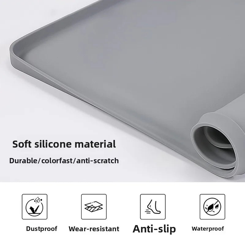 Silicone Washing Machine Mat, Storage Mat, Multi-functional Dustproof and Waterproof Washing Machine, Dryer Top Protection