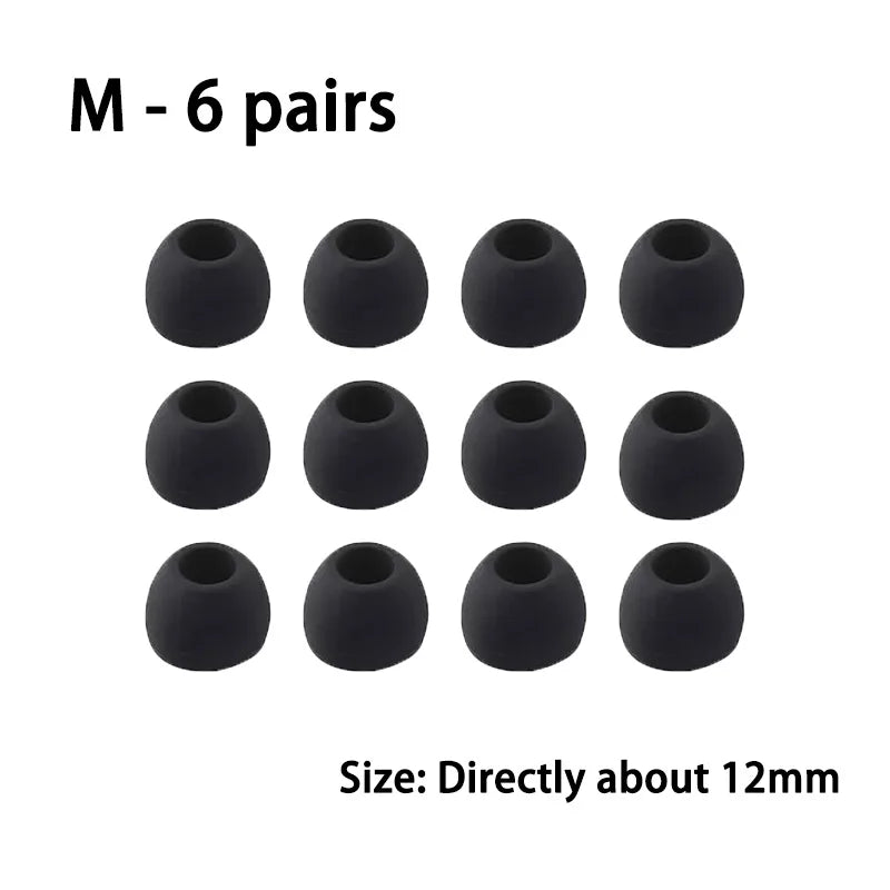 Silicone Replacement Eartips Earbuds Cushions Ear Pads Cover Hearing Aid Headset Cap for In-Ear Headphones Earphones Accessories