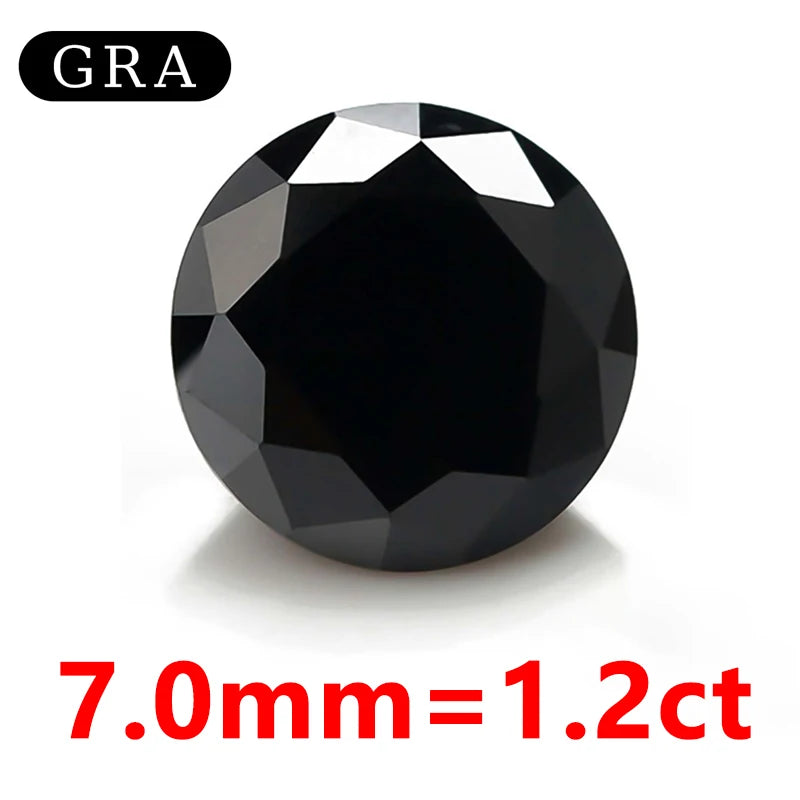 DJMAX Factory Direct Sales Moissanite Loose Stone D Color Moissanita Gemstone Lab Grown Diamond Certified Black Moissanite Stone