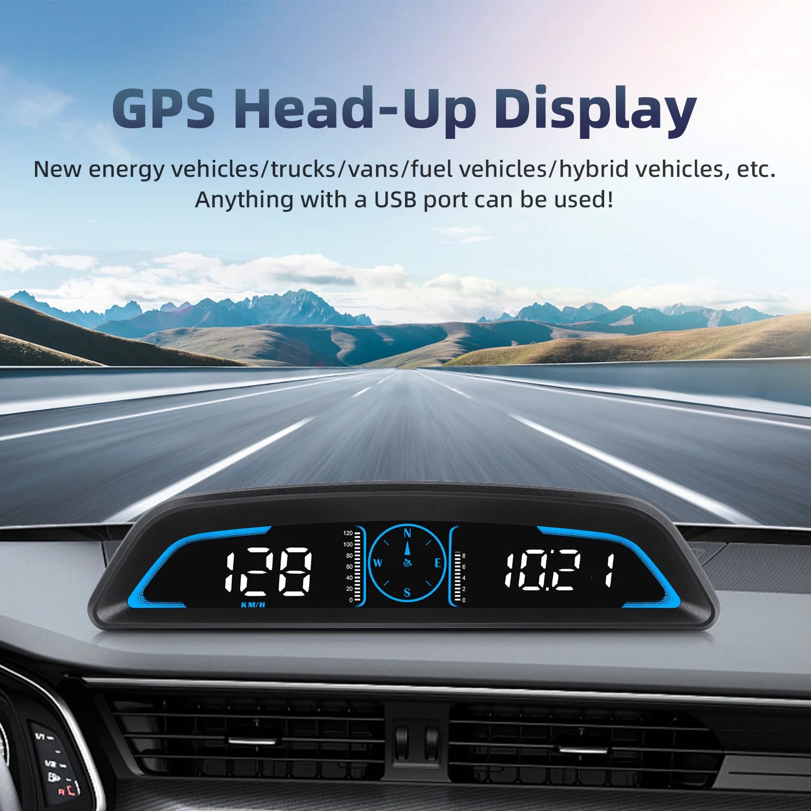 Car OBD/GPS B3 G3 Head Up Display Digital Speedometer Multifunctional HUD Display With Alarm Function Car Auto Accessories